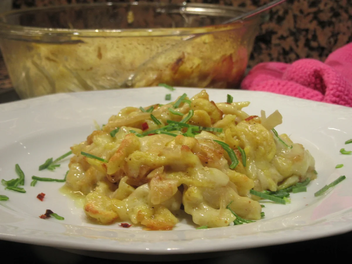Auflauf: Safranspätzle-Käsecreme-Auflauf - Rezept - Bild Nr. 17845
