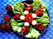 Frittierte Hühnerflügel im Salatbett - Rezept - Bild Nr. 17845