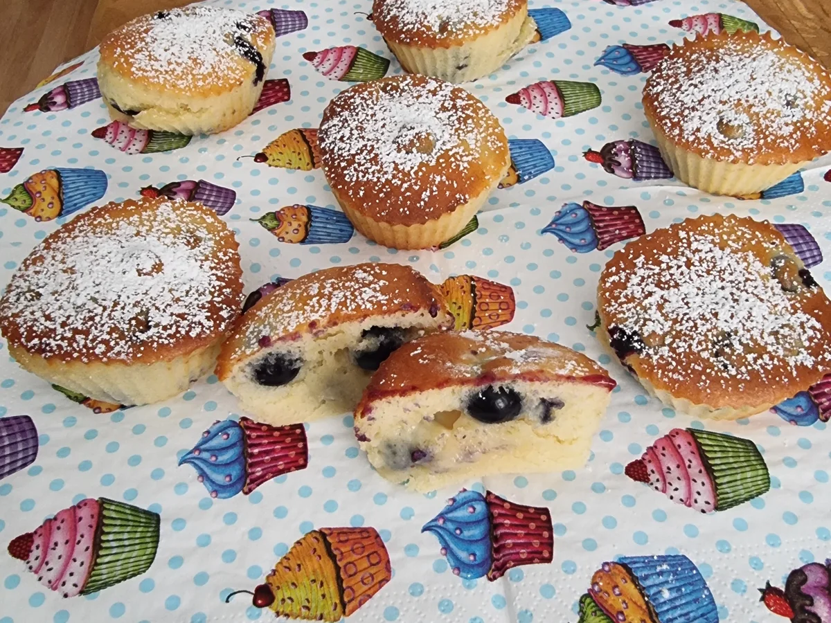 Blaubeer -Muffins im Ninja Crispi - Rezept - Bild Nr. 17853