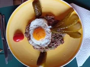 Linsenpüree mit Spiegelei und Spreewälder-Gewürzgurke - Rezept - Bild Nr. 17881