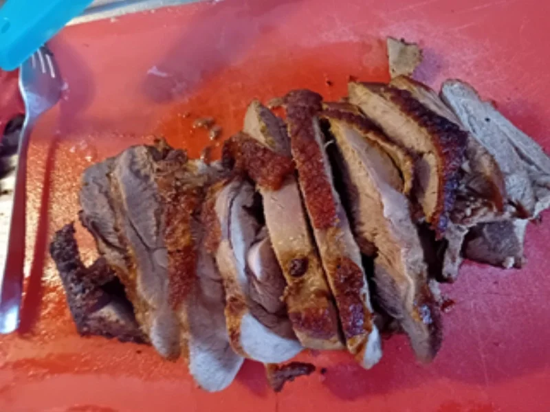 Rezept: Putenoberkeulen-Braten mit herzhafter Sau-ce, Buschbohnen und Drillingen Bild Nr. 8 Putenoberkeulen-Braten mit herzhafter Sau-ce, Buschbohnen und Drillingen - Rezept - Bild Nr. 8