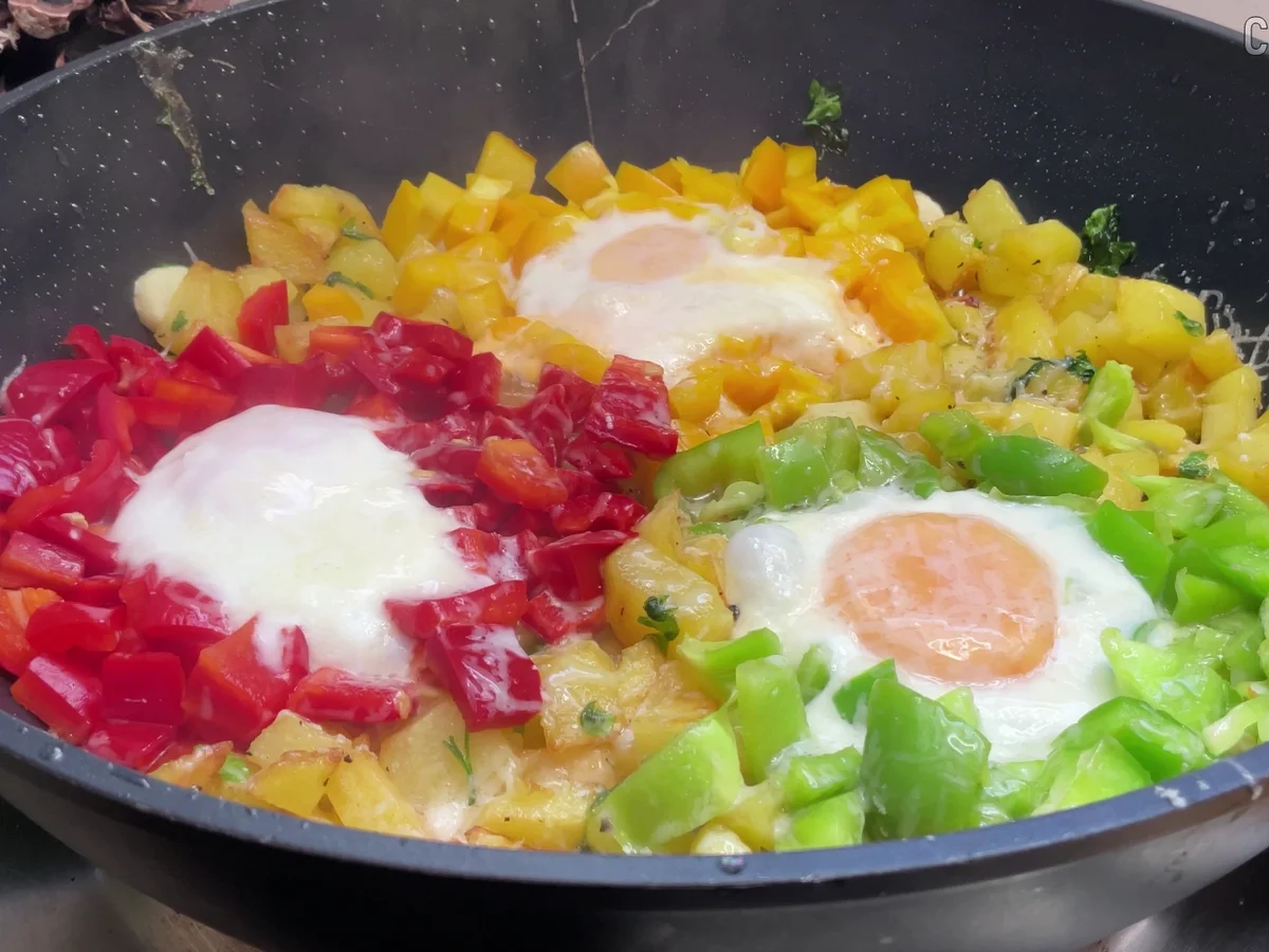 Einfaches Kartoffel Frühstück aus der Pfanne - Rezept - Bild Nr. 17891