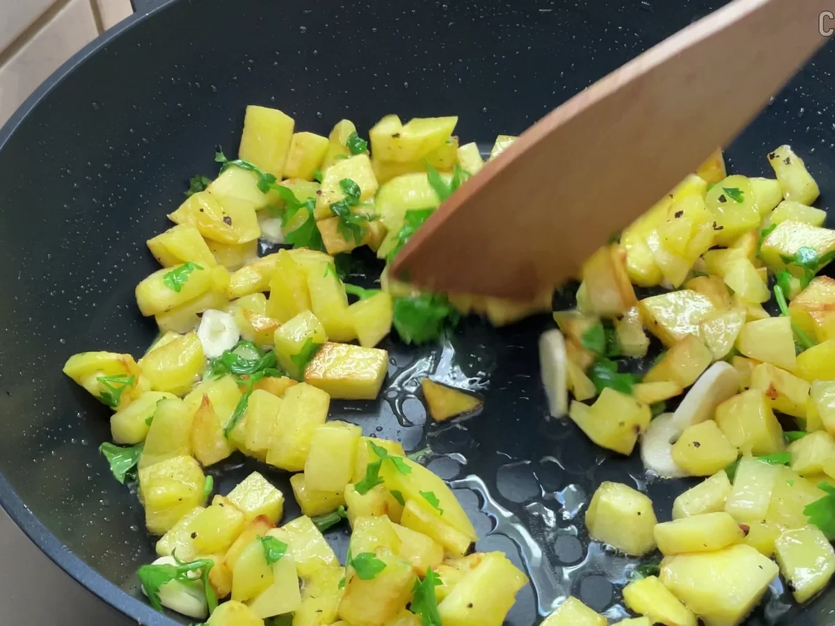 Einfaches Kartoffel Frühstück aus der Pfanne - Rezept - Bild Nr. 17893