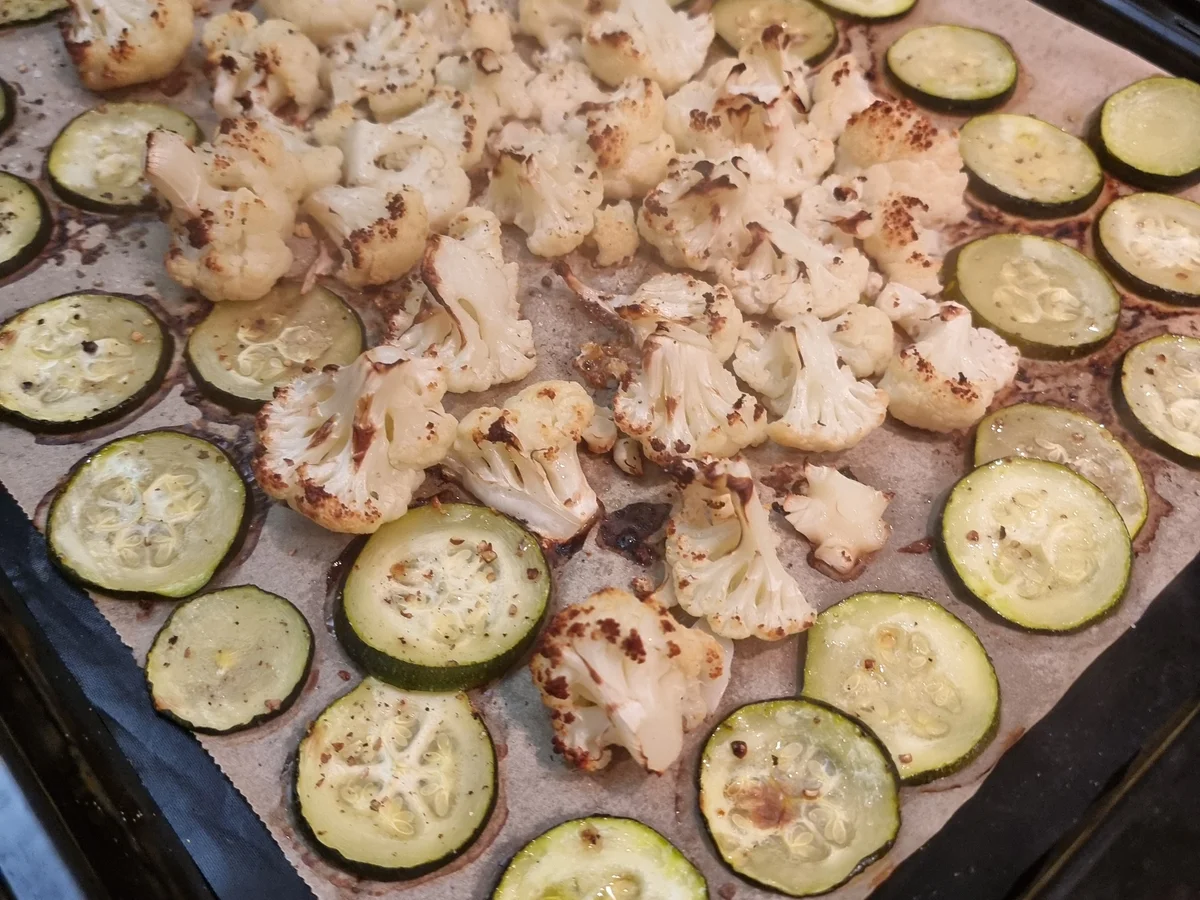 Rezept: Vegetarische Spaghetti-Carbonara mit Röstgemüse Bild Nr. 17909 Vegetarische Spaghetti-Carbonara mit Röstgemüse - Rezept - Bild Nr. 17909