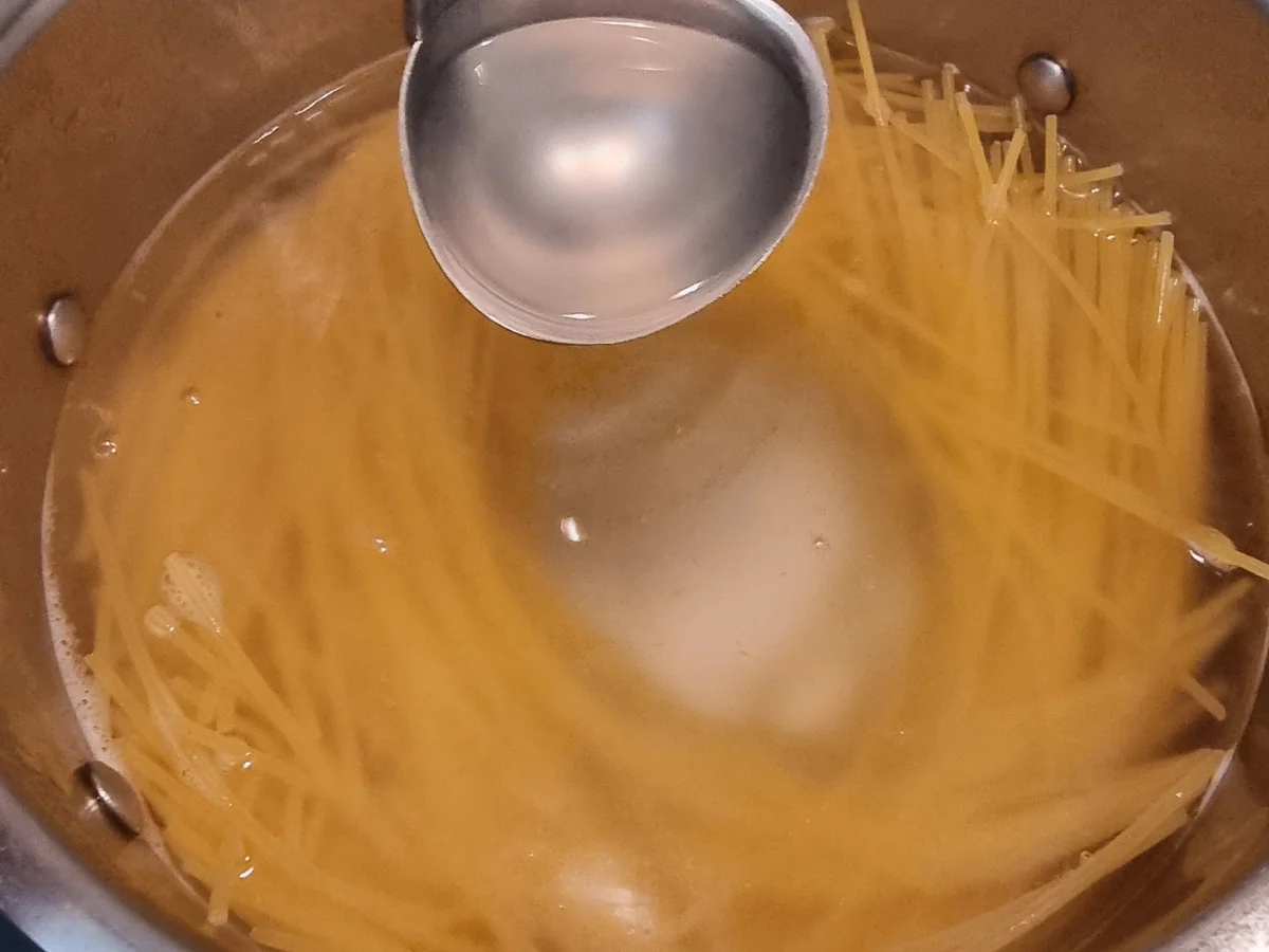 Rezept: Vegetarische Spaghetti-Carbonara mit Röstgemüse Bild Nr. 17912 Vegetarische Spaghetti-Carbonara mit Röstgemüse - Rezept - Bild Nr. 17912