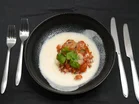 Papaya Tatar mit Jakobsmuscheln an Limetten-Vanilleschaum - Rezept - Bild Nr. 17912