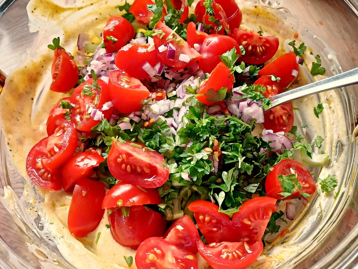 Kichererbsensalat mit Staudensellerie und Tomaten - Rezept - Bild Nr. 17948