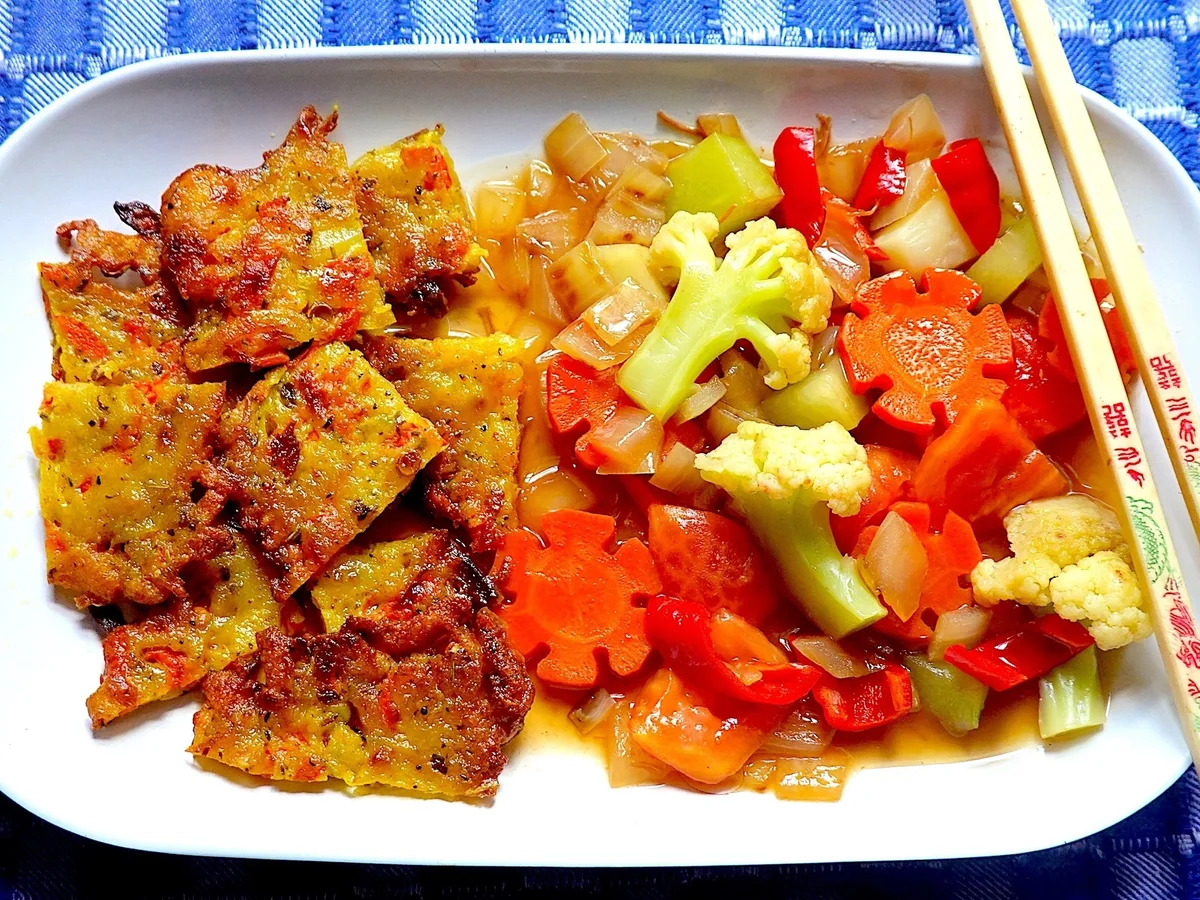 Balinesische Gemüsepuffer mit Cap Cay - Rezept - Bild Nr. 17952