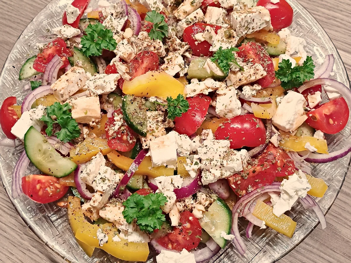 Rezept: Griechischer Bauernsalat Bild Nr. 17963 Griechischer Bauernsalat - Rezept - Bild Nr. 17963