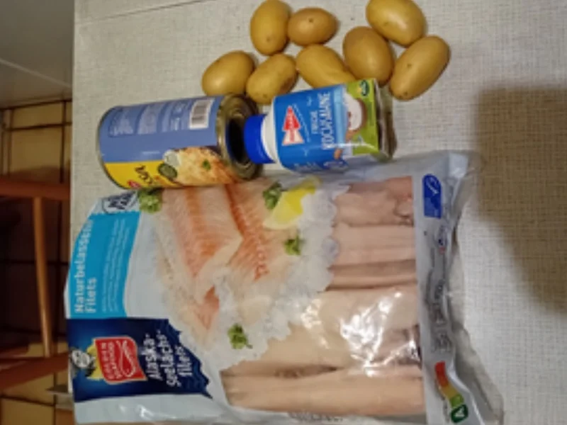 Rezept: Seelachsfilet auf Rahm-Sauerkraut und Drillingen Bild Nr. 3 Seelachsfilet auf Rahm-Sauerkraut und Drillingen - Rezept - Bild Nr. 3