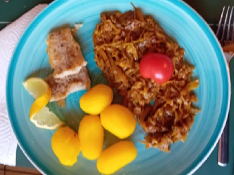 Seelachsfilet auf Spitzkohlgemüse und Drillinge - Rezept - Bild Nr. 17999