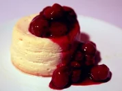 Gebackener Ricotta mit Portweinkirschen - Rezept