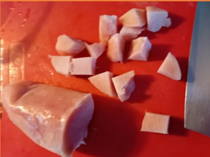 Hähnchenbrustfilet mit Zwiebel, Champignons, Paprika und Jasmin-Reis - Rezept - Bild Nr. 4