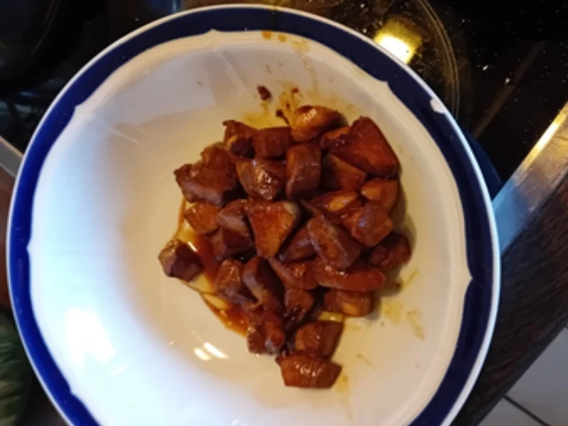 Hähnchenbrustfilet mit Zwiebel, Champignons, Paprika und Jasmin-Reis - Rezept - Bild Nr. 8