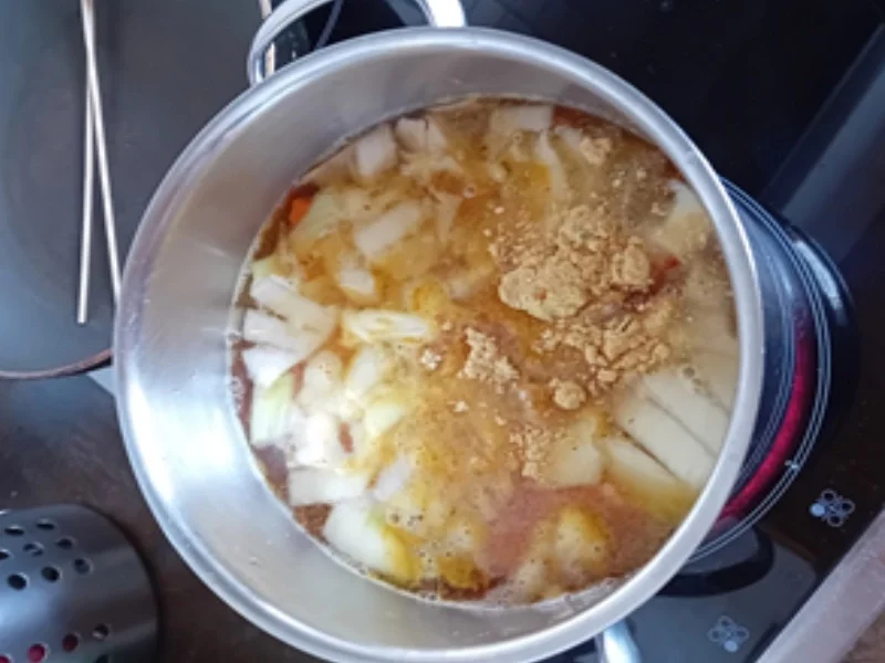 Möhren-Creme-Suppe mit Garnelenspieß - Rezept - Bild Nr. 5