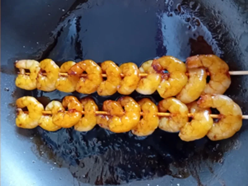 Möhren-Creme-Suppe mit Garnelenspieß - Rezept - Bild Nr. 7