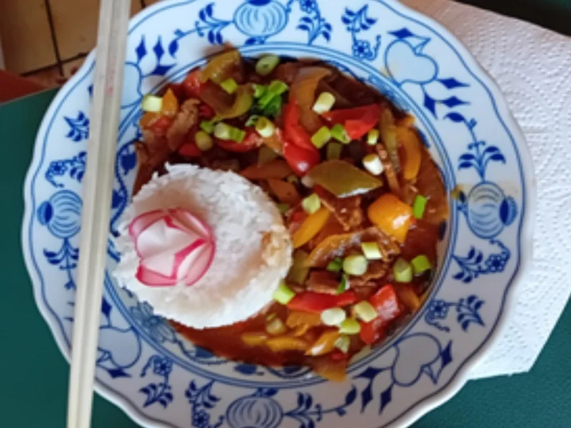 Schweinefilet mit Paprikamix und Jasmin-Reis - Rezept - Bild Nr. 17999