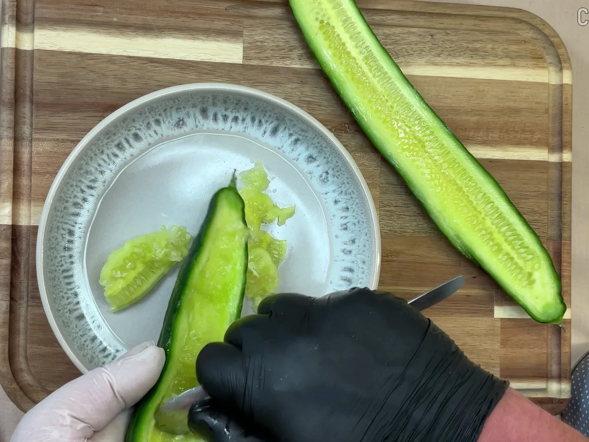 Rezept für gefüllte Gurken - Rezept - Bild Nr. 17989