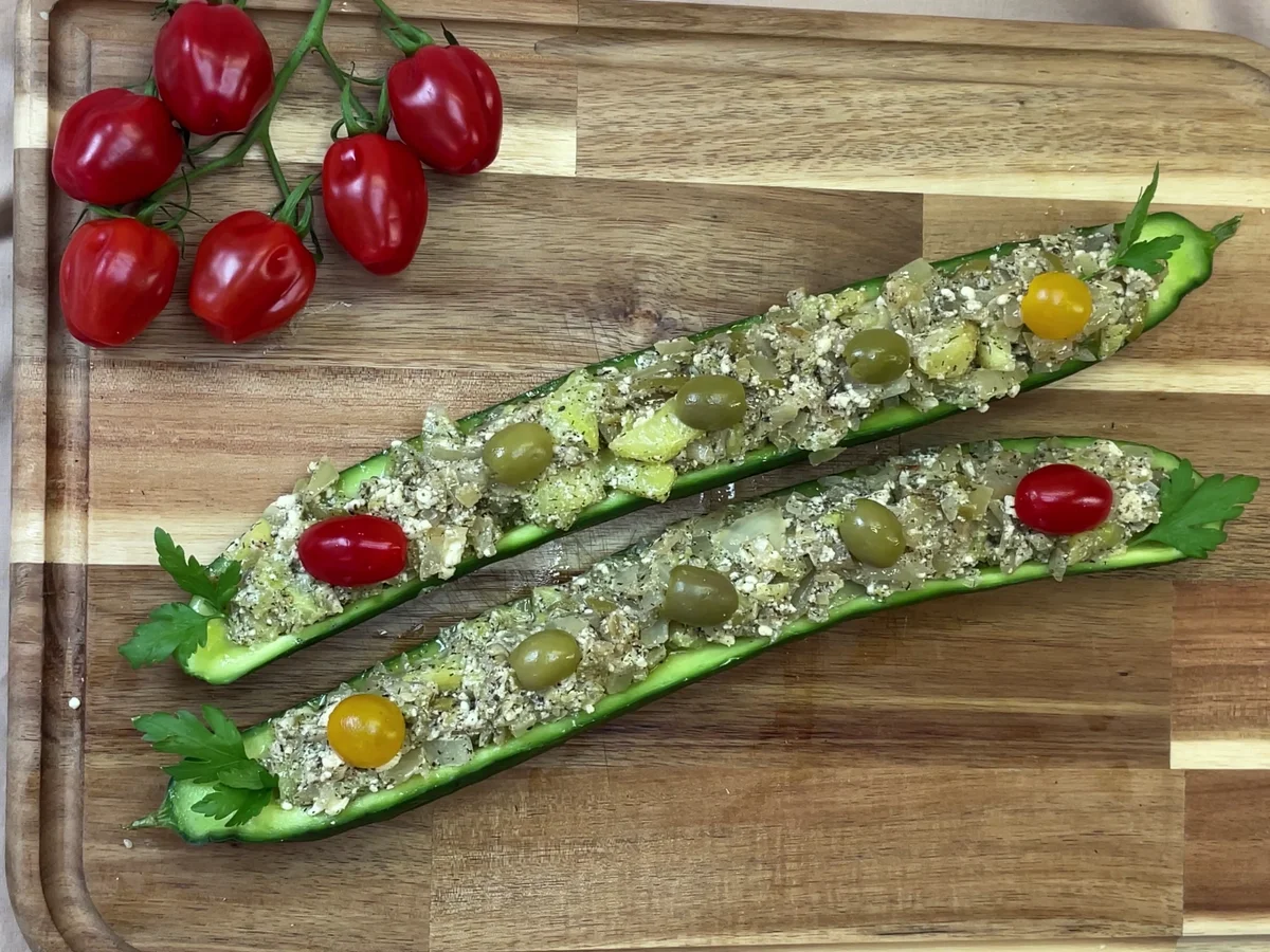 Rezept für gefüllte Gurken - Rezept - Bild Nr. 17993