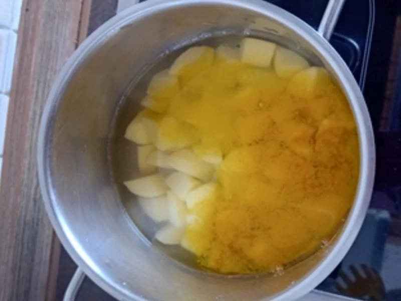 Seelachsfilet mit Blumenkohl und Kartoffelstampf - Rezept - Bild Nr. 17998