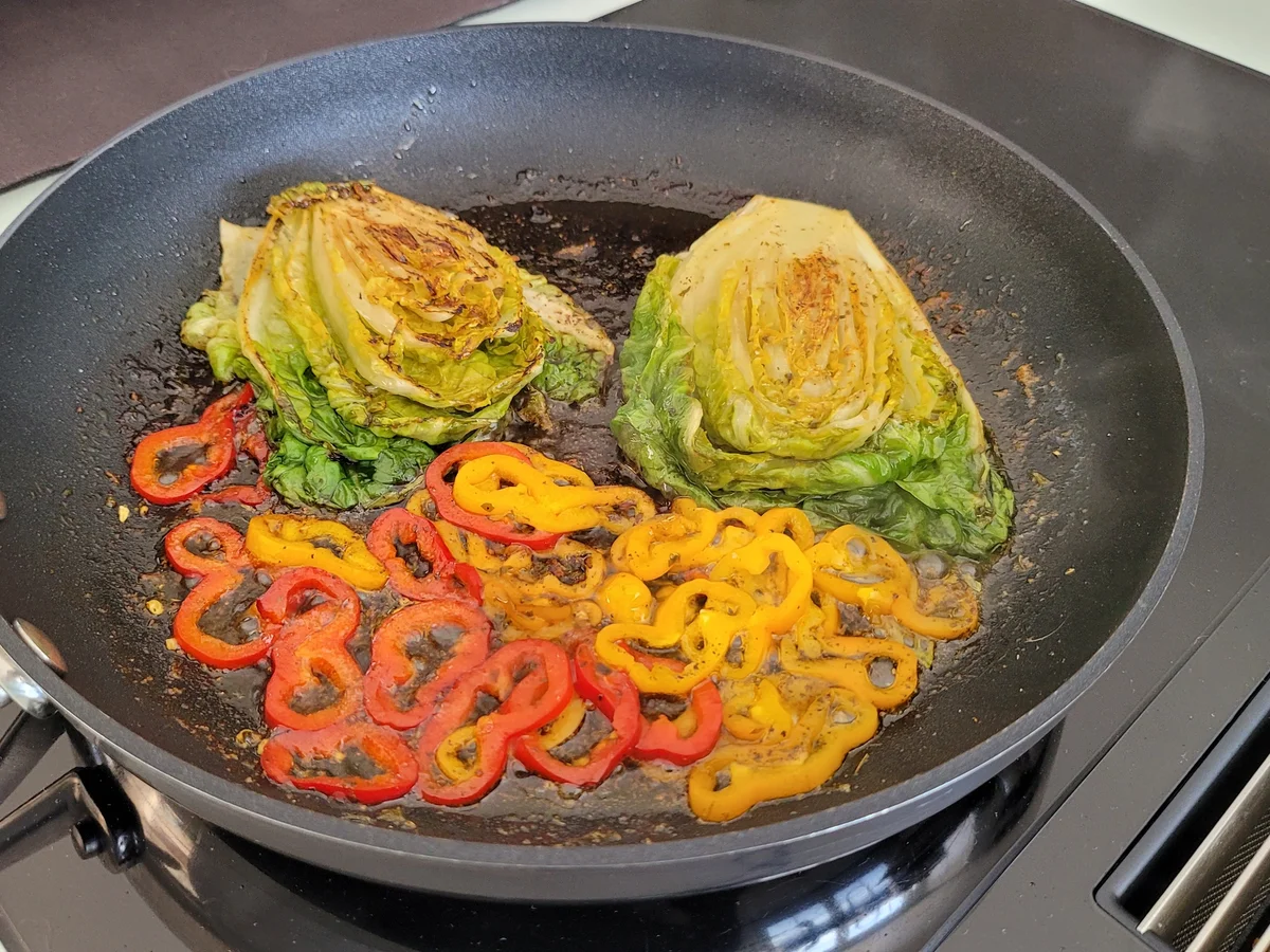 Romanasalat gebraten - z.b. als kleine Vorspeise à la Biggi - Rezept - Bild Nr. 5