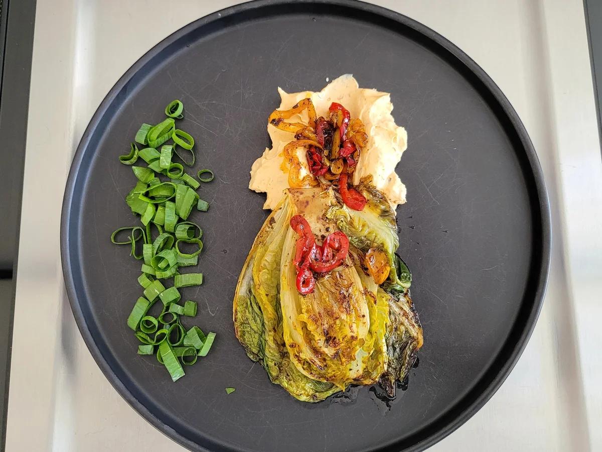 Romanasalat gebraten - z.b. als kleine Vorspeise à la Biggi - Rezept - Bild Nr. 13