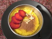 Safran-Reispudding mit Mandeln und Rosenwasser - Rezept - Bild Nr. 2