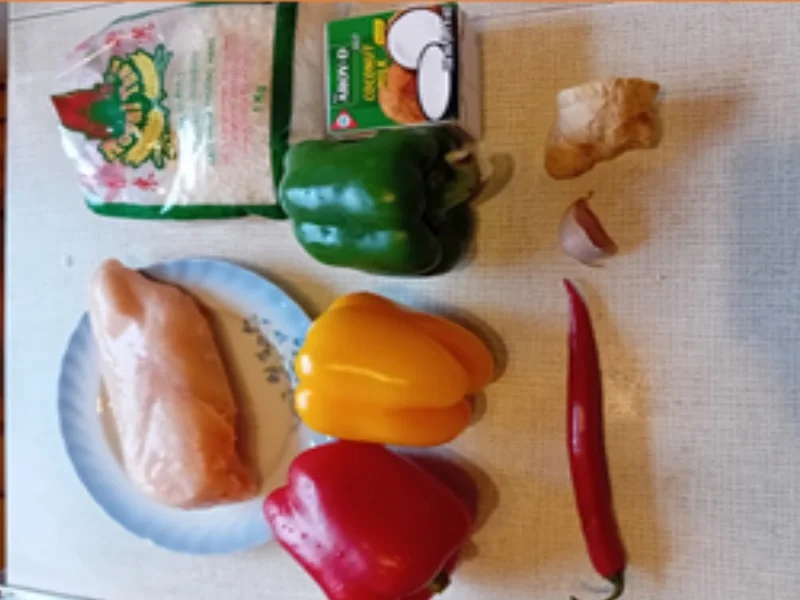 Hähnchenbrustfilet mit Kreuzkümmel, Paprikamix und Jasmin-Reis - Rezept - Bild Nr. 3