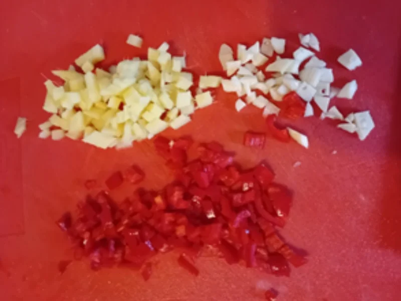 Hähnchenbrustfilet mit Kreuzkümmel, Paprikamix und Jasmin-Reis - Rezept - Bild Nr. 7