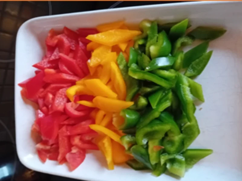 Hähnchenbrustfilet mit Kreuzkümmel, Paprikamix und Jasmin-Reis - Rezept - Bild Nr. 11