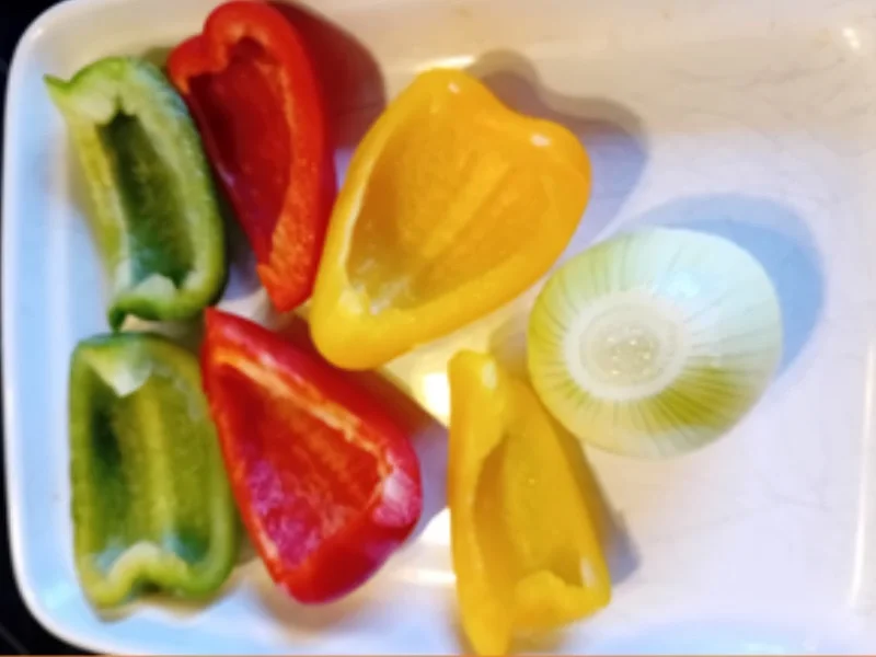 Gebratener Basmatireis mit Gemüse, Eiern und Garnelenspieß - Rezept - Bild Nr. 5