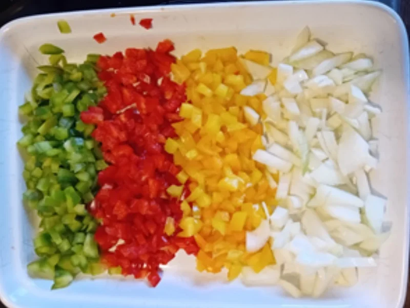 Gebratener Basmatireis mit Gemüse, Eiern und Garnelenspieß - Rezept - Bild Nr. 6