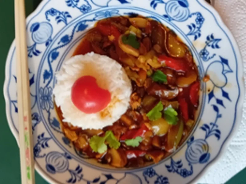 Rezept: Doppeltgegartes Putenfleisch mit Gemüsemix und Jasmin-Reis Bild Nr. 13 Doppeltgegartes Putenfleisch mit Gemüsemix und Jasmin-Reis - Rezept - Bild Nr. 13