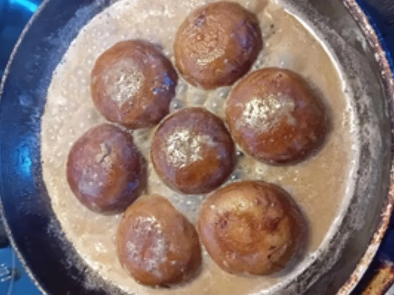 Knoblauch-Sahne-Champignons mit Butterbrot - Rezept - Bild Nr. 8