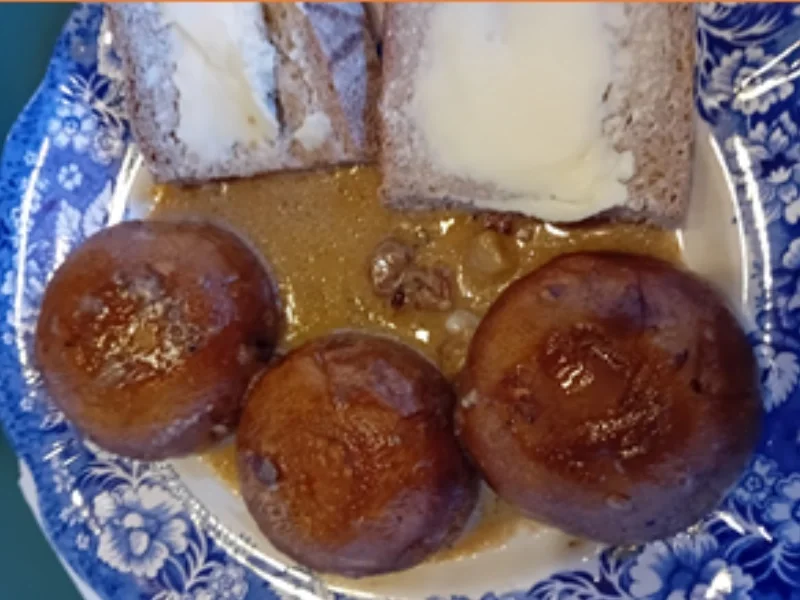 Knoblauch-Sahne-Champignons mit Butterbrot - Rezept - Bild Nr. 9