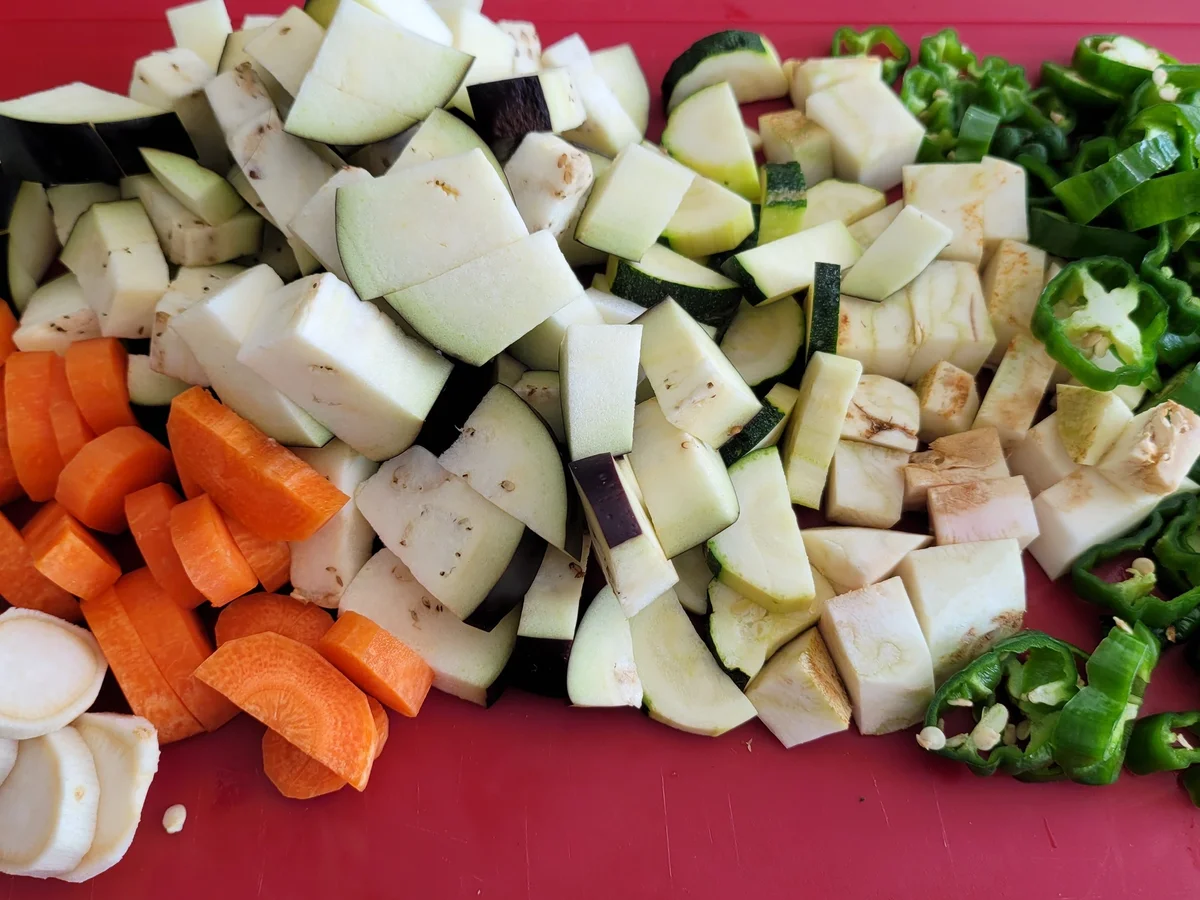 Frikadellen mit Gemüse und Schwenkkartoffel à la Biggi - Rezept - Bild Nr. 4