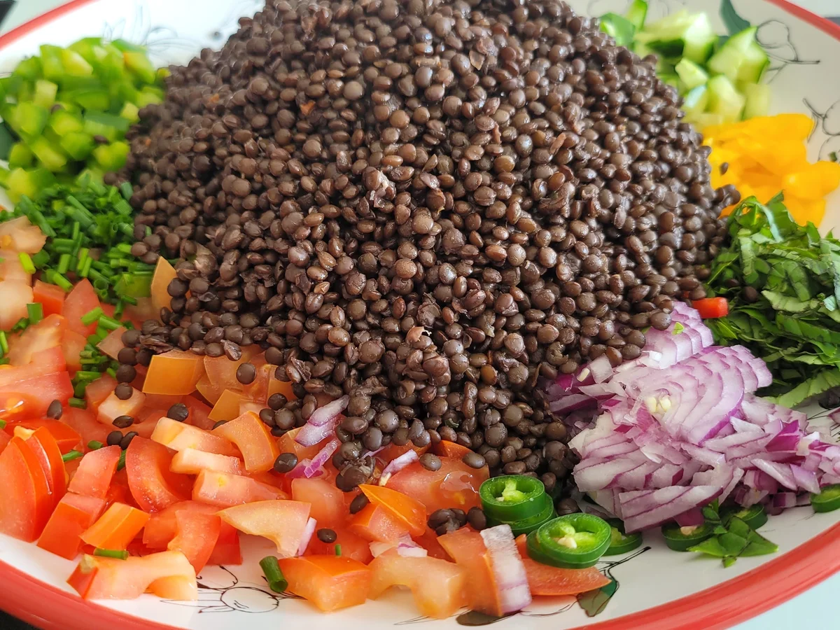 Beluga-Linsen-Salat à la Biggi - Rezept - Bild Nr. 5