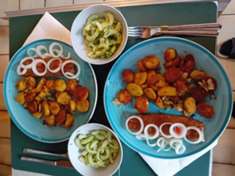 Bratheringsfilet mit Bratkartoffeln und Gurkensalat - Rezept - Bild Nr. 15
