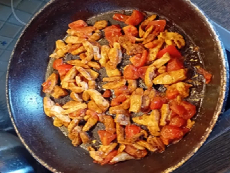 Hähnchenbrustfilet-Kohlrabi-Geschnetzeltes - Rezept - Bild Nr. 10