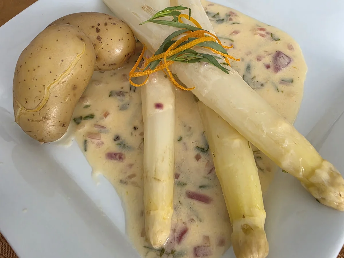 Rezept: Spargel mit Orangen -Estragon -Sauce Bild Nr. 2 Spargel mit Orangen -Estragon -Sauce - Rezept - Bild Nr. 2