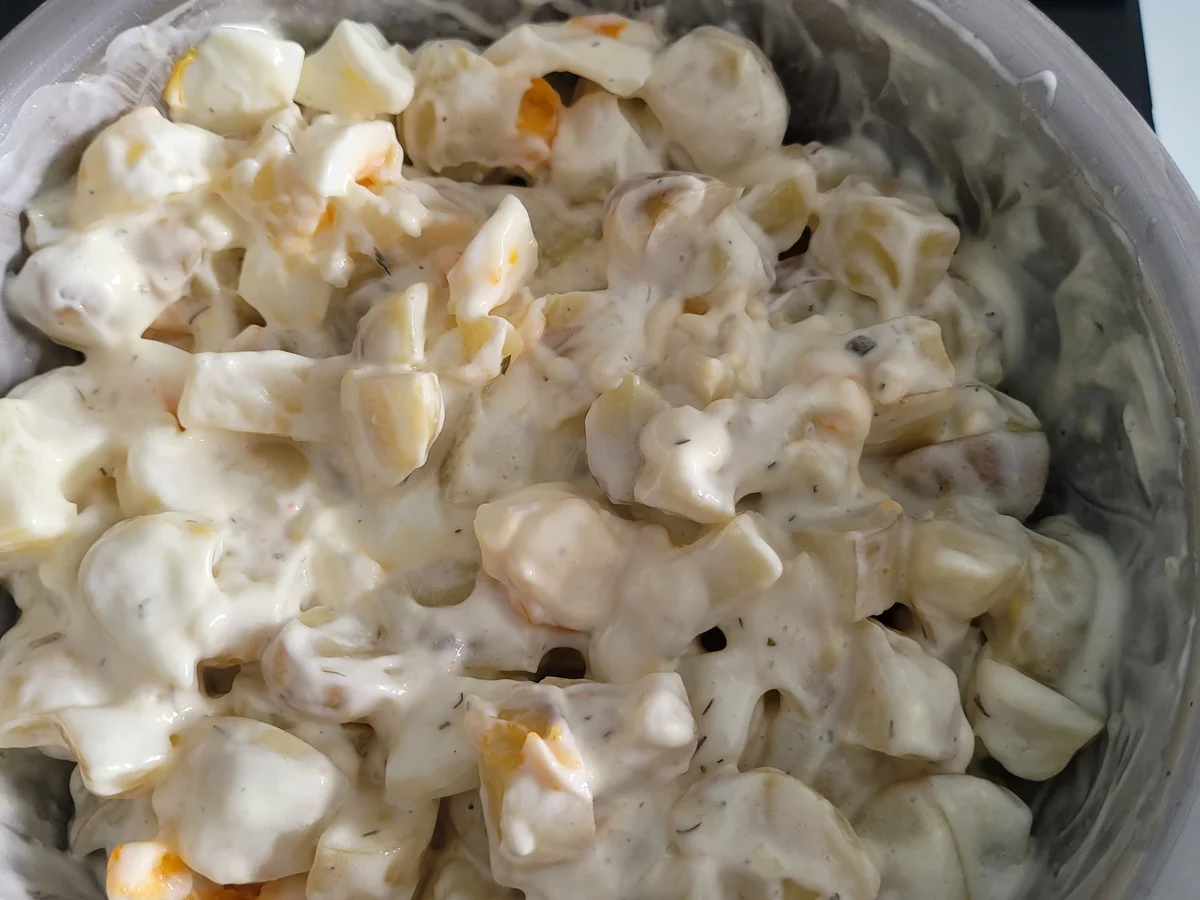 Kartoffelsalat zum Gründonnerstag mit Gundermann à la Biggi - Rezept - Bild Nr. 4