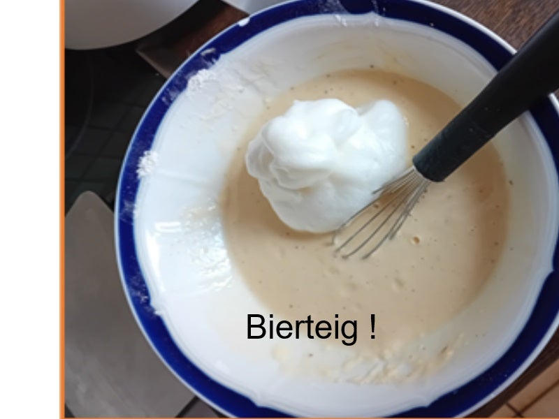 Seelachsfilet im Bier-Teig mit zweierlei Dipp und Pommes-Frites - Rezept - Bild Nr. 4