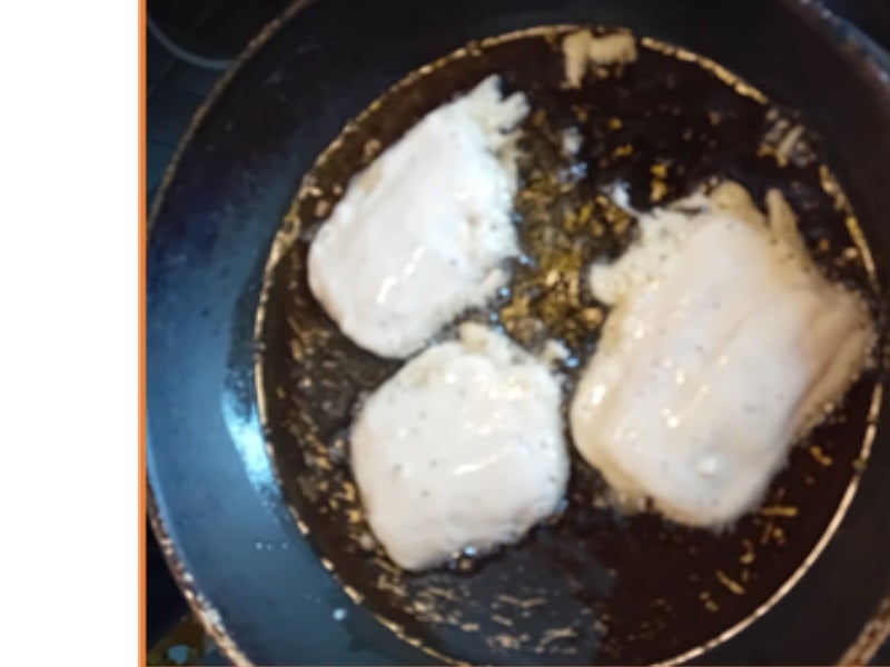 Seelachsfilet im Bier-Teig mit zweierlei Dipp und Pommes-Frites - Rezept - Bild Nr. 5