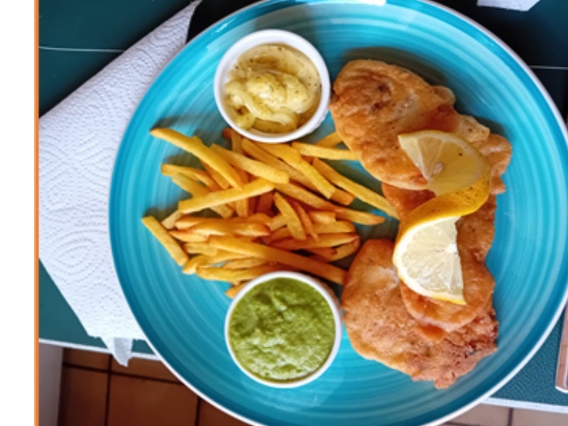 Seelachsfilet im Bier-Teig mit zweierlei Dipp und Pommes-Frites - Rezept - Bild Nr. 13