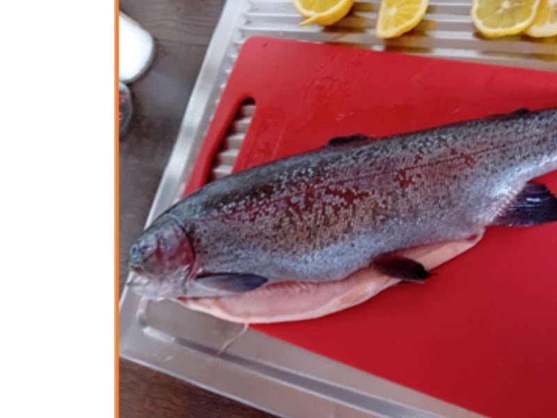 Lachsforelle mit Gemüsemix aus dem Backofen - Rezept - Bild Nr. 3