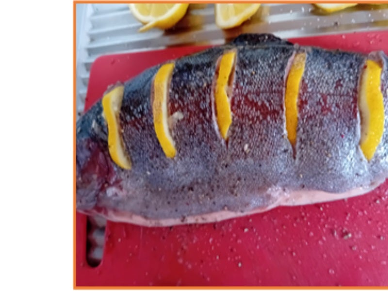 Lachsforelle mit Gemüsemix aus dem Backofen - Rezept - Bild Nr. 7