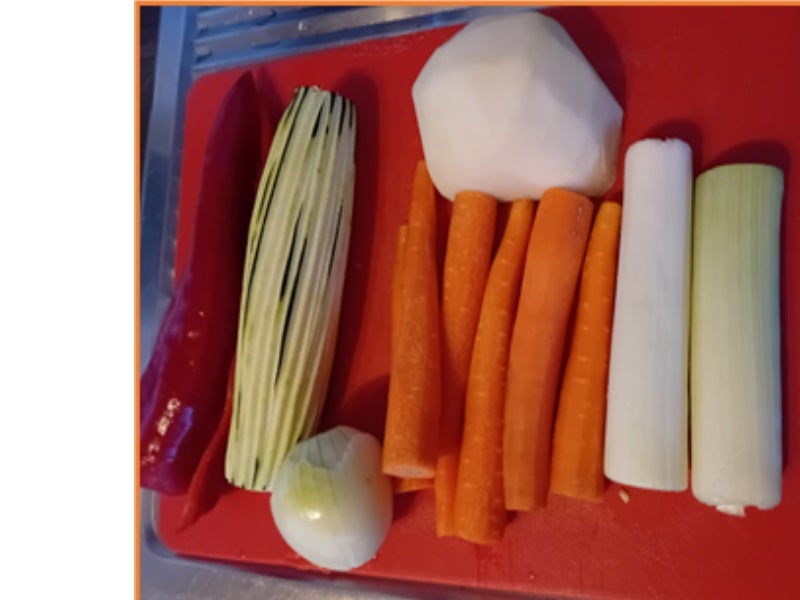 Lachsforelle mit Gemüsemix aus dem Backofen - Rezept - Bild Nr. 12