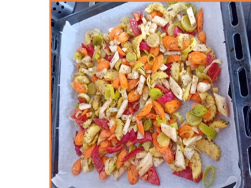 Lachsforelle mit Gemüsemix aus dem Backofen - Rezept - Bild Nr. 11
