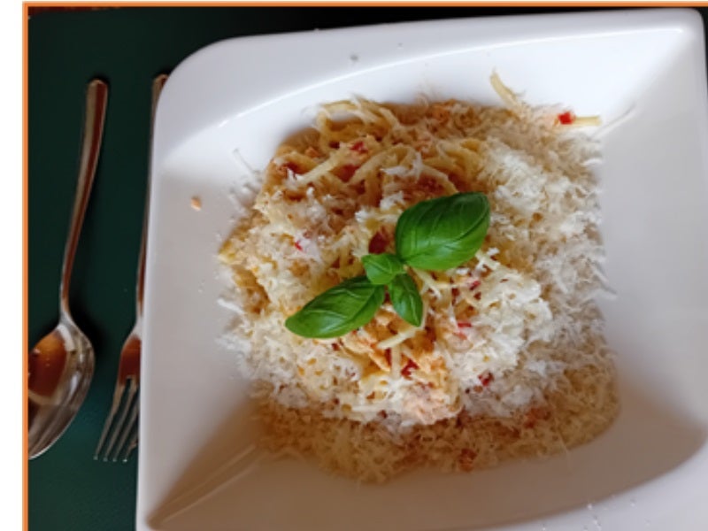 Spaghetti mit gegarten Lachsforellenrest - Rezept - Bild Nr. 2