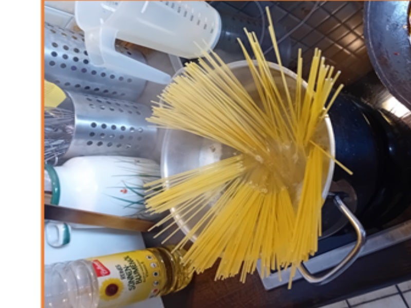 Spaghetti mit gegarten Lachsforellenrest - Rezept - Bild Nr. 4